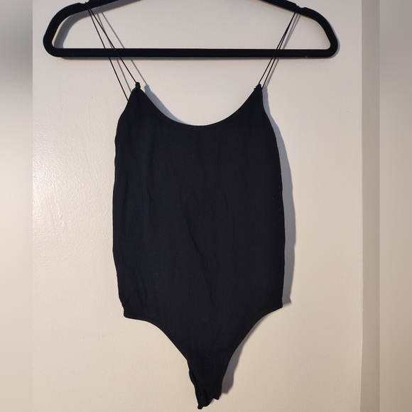 Aqua black bodysuit, size S #152 - Picture 1 of 2
